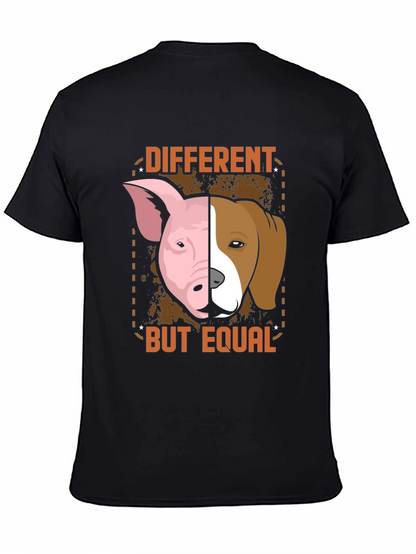 Different But Equal T-Shirt - Pig Dog Graphic Tee