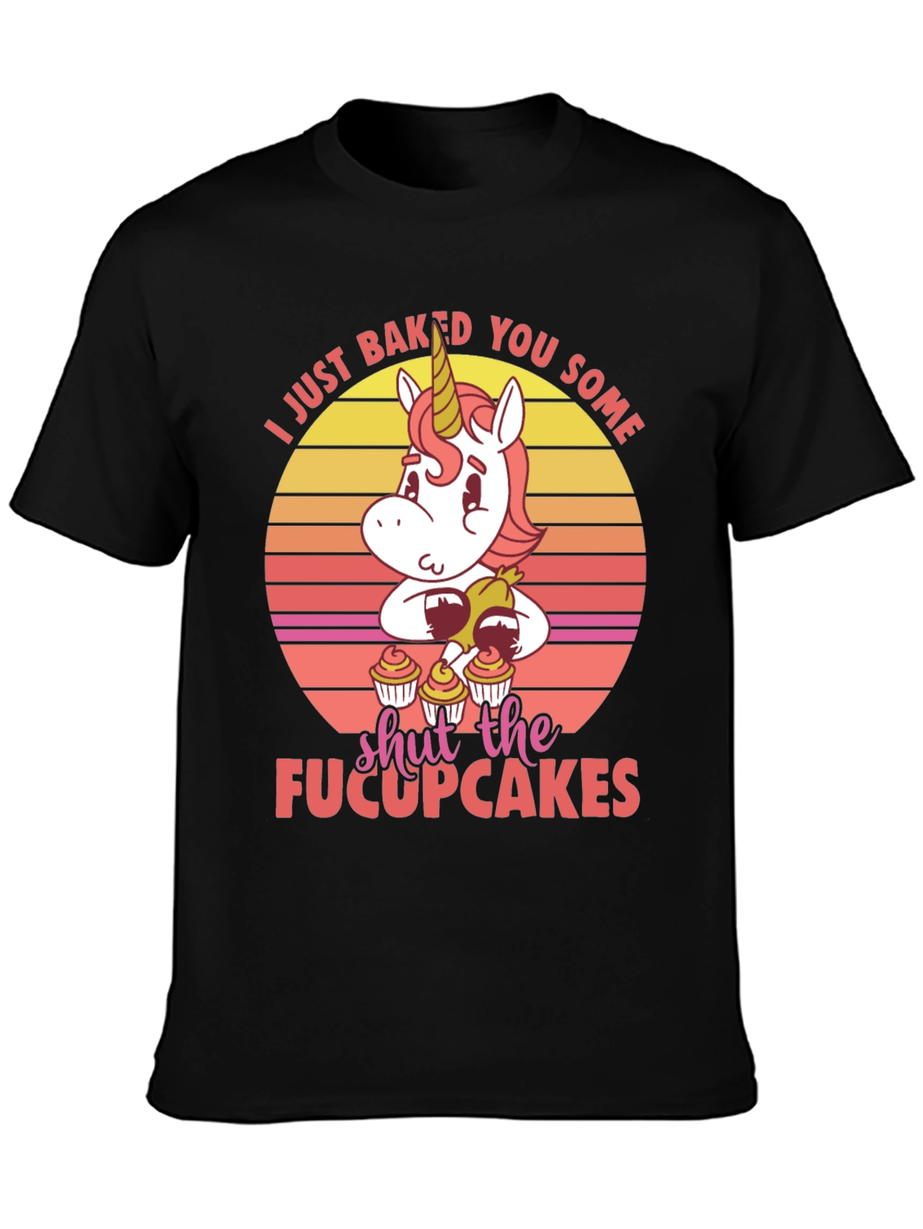 Unicorn Cupcake Graphic T-Shirt