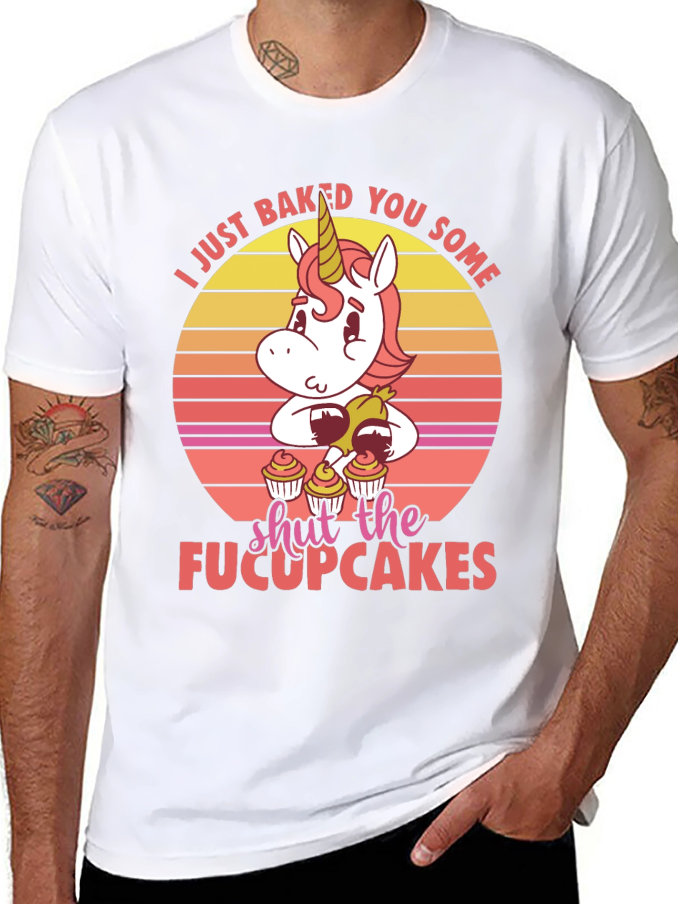 Unicorn Cupcake Graphic T-Shirt