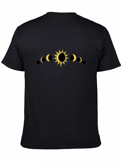 Phases of the Moon Graphic Tee - Black