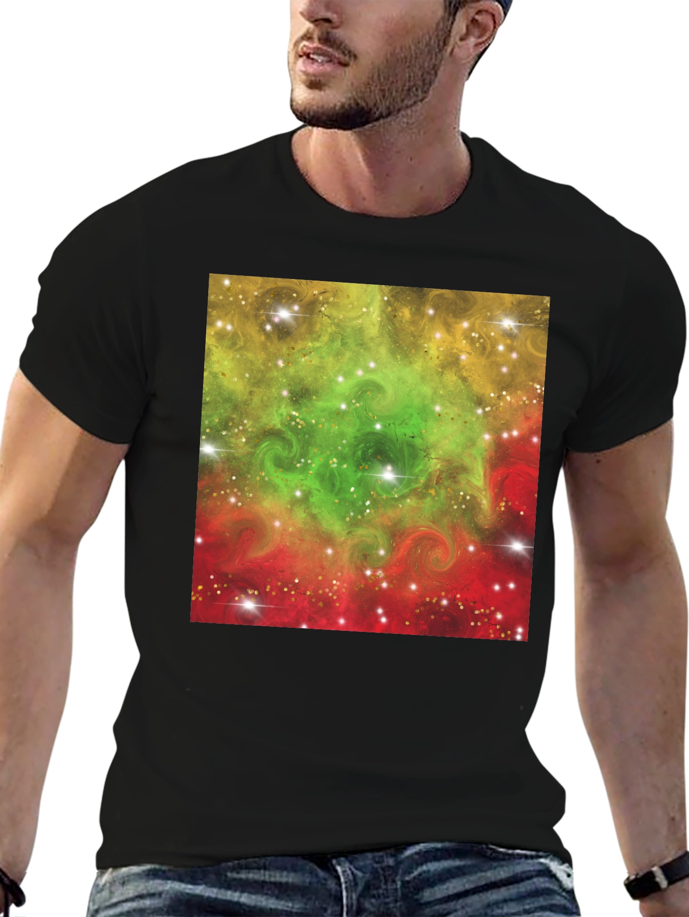 Nebula Design Black T-Shirt