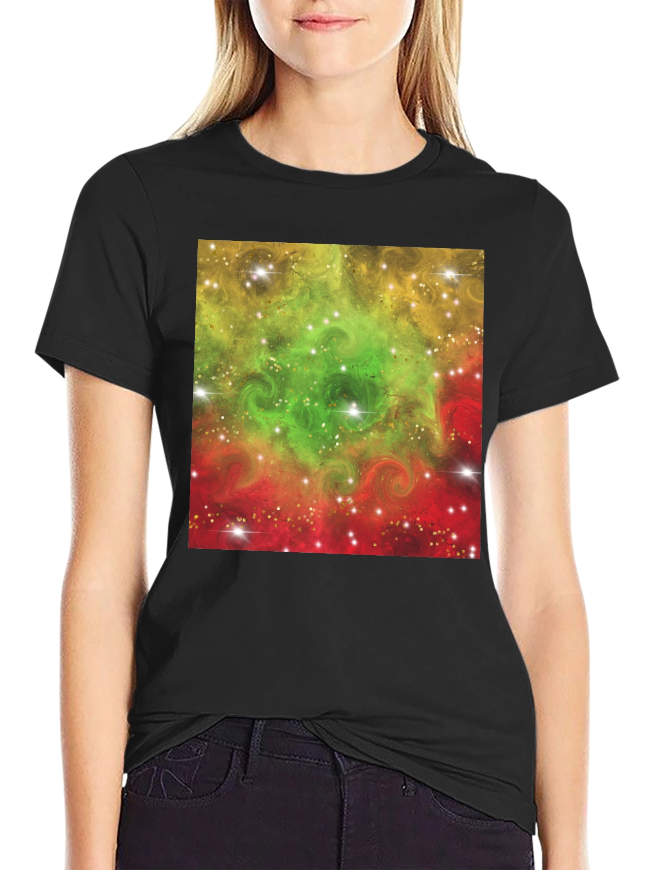 Nebula Design Black T-Shirt