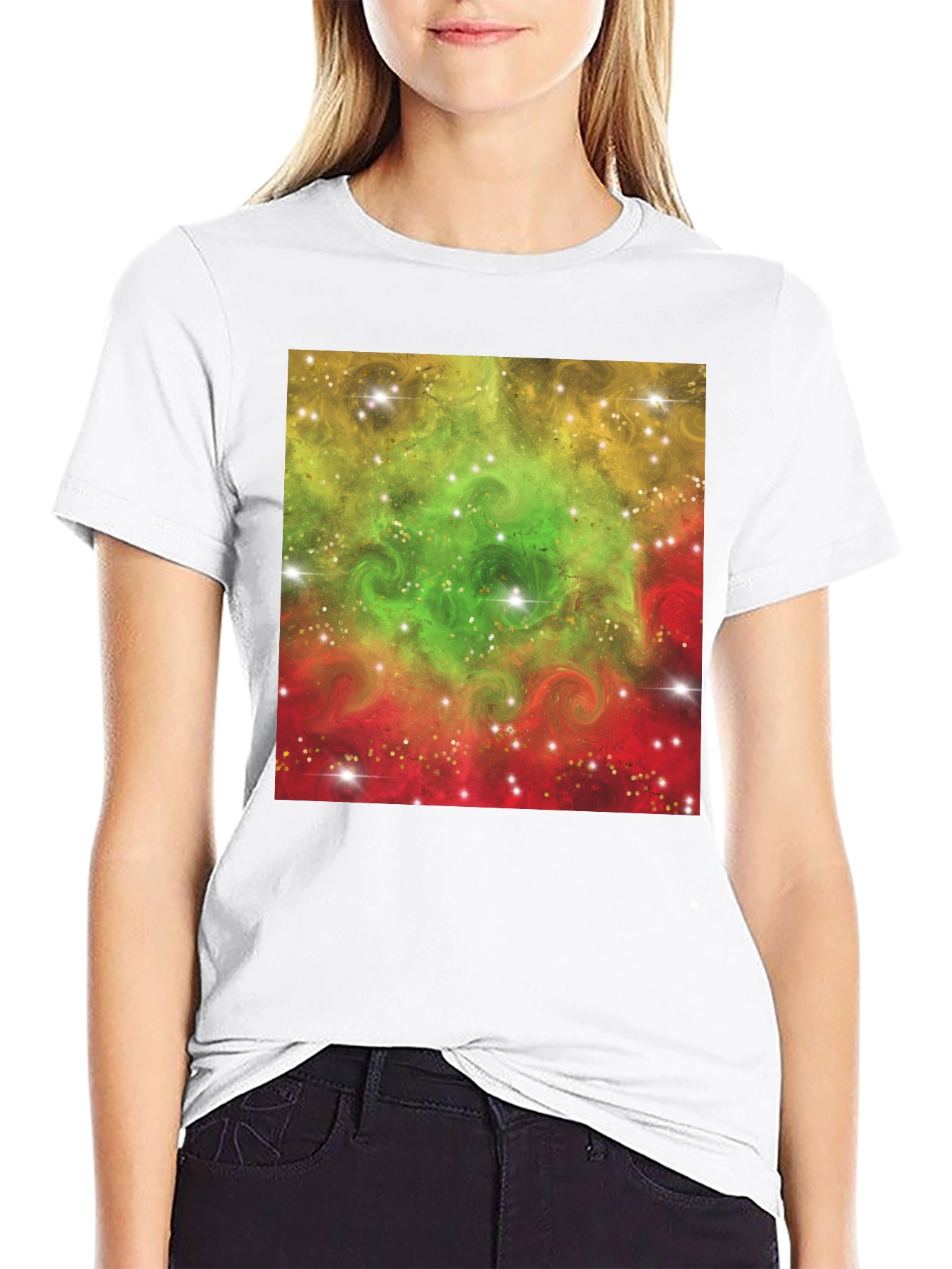 Nebula Design Black T-Shirt