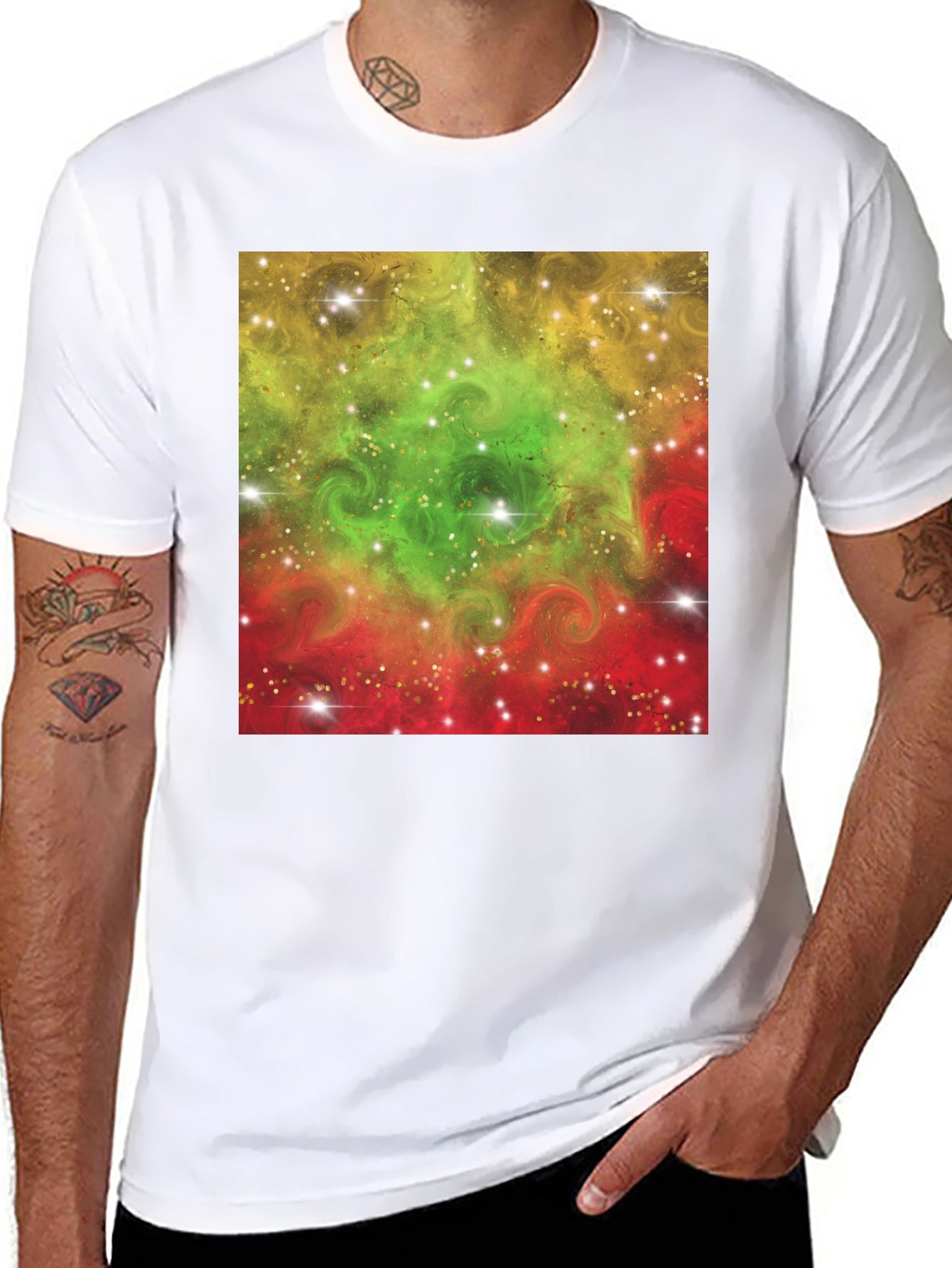 Nebula Design Black T-Shirt
