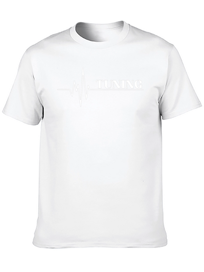 Tuning Heartbeat T-Shirt - Black Cotton Graphic Tee