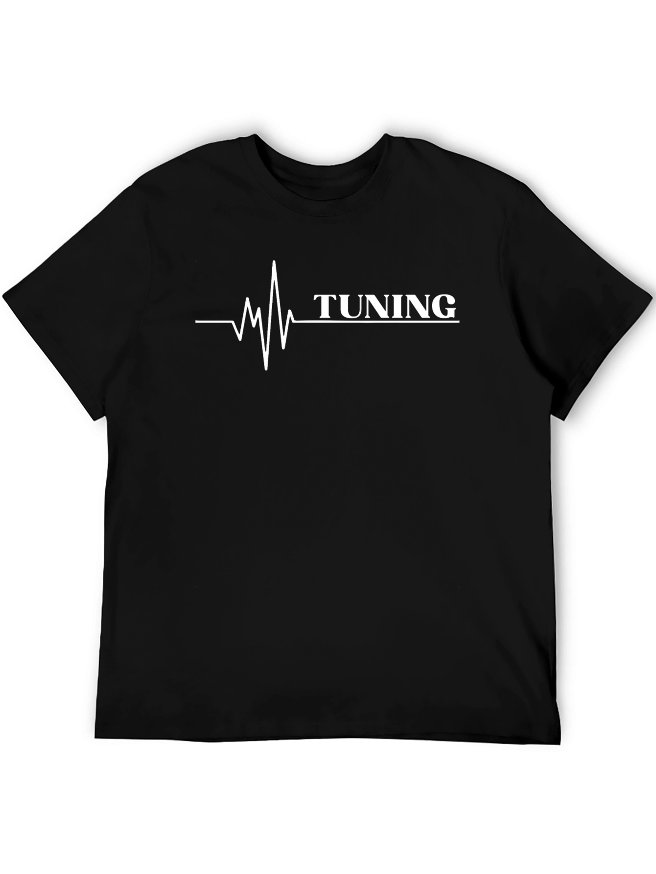 Tuning Heartbeat T-Shirt - Black Cotton Graphic Tee