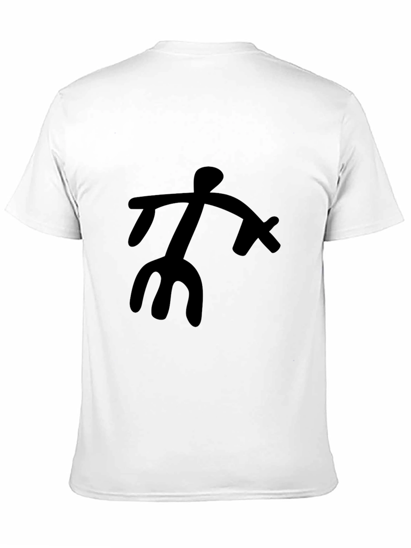Abstract Figure Black Graphic Tee