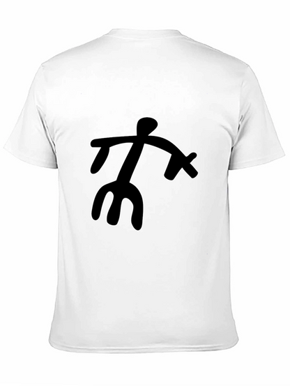 Abstract Figure Black Graphic Tee