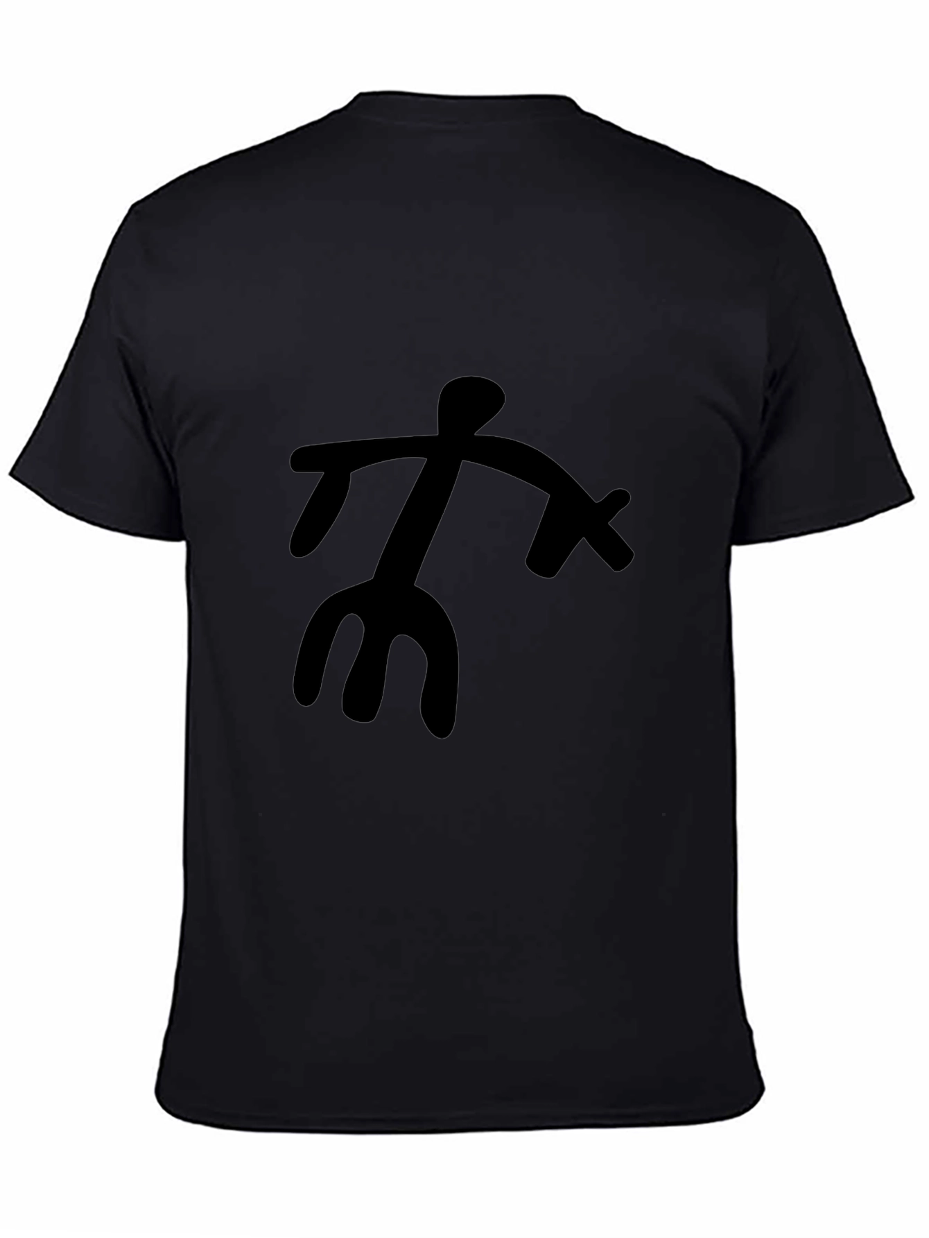Abstract Figure Black Graphic Tee