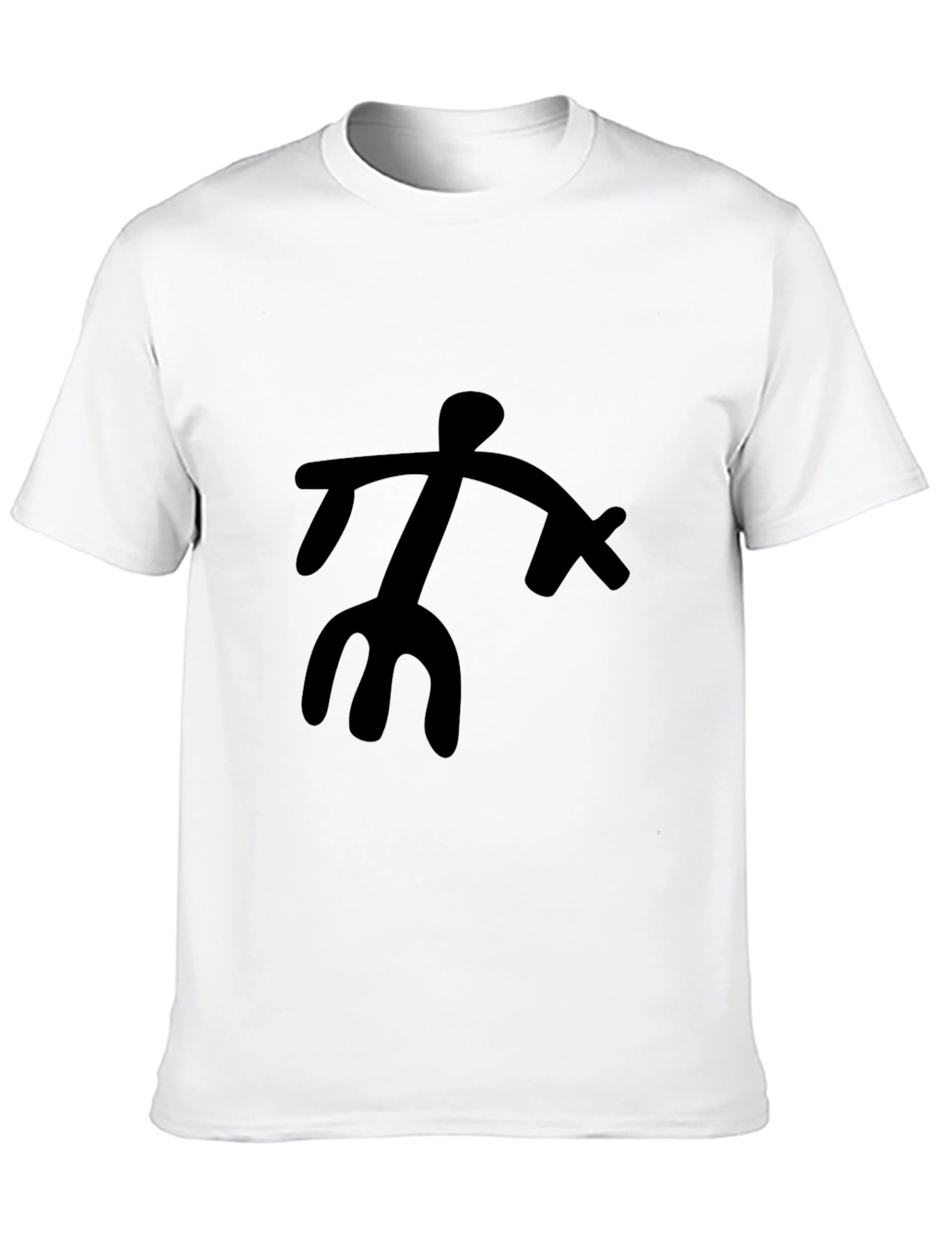 Abstract Figure Black Graphic Tee