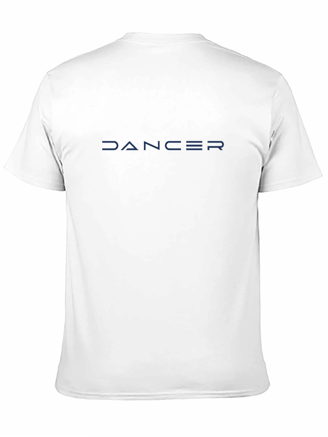 Dancer Graphic T-Shirt - Modern Blue Text on Black