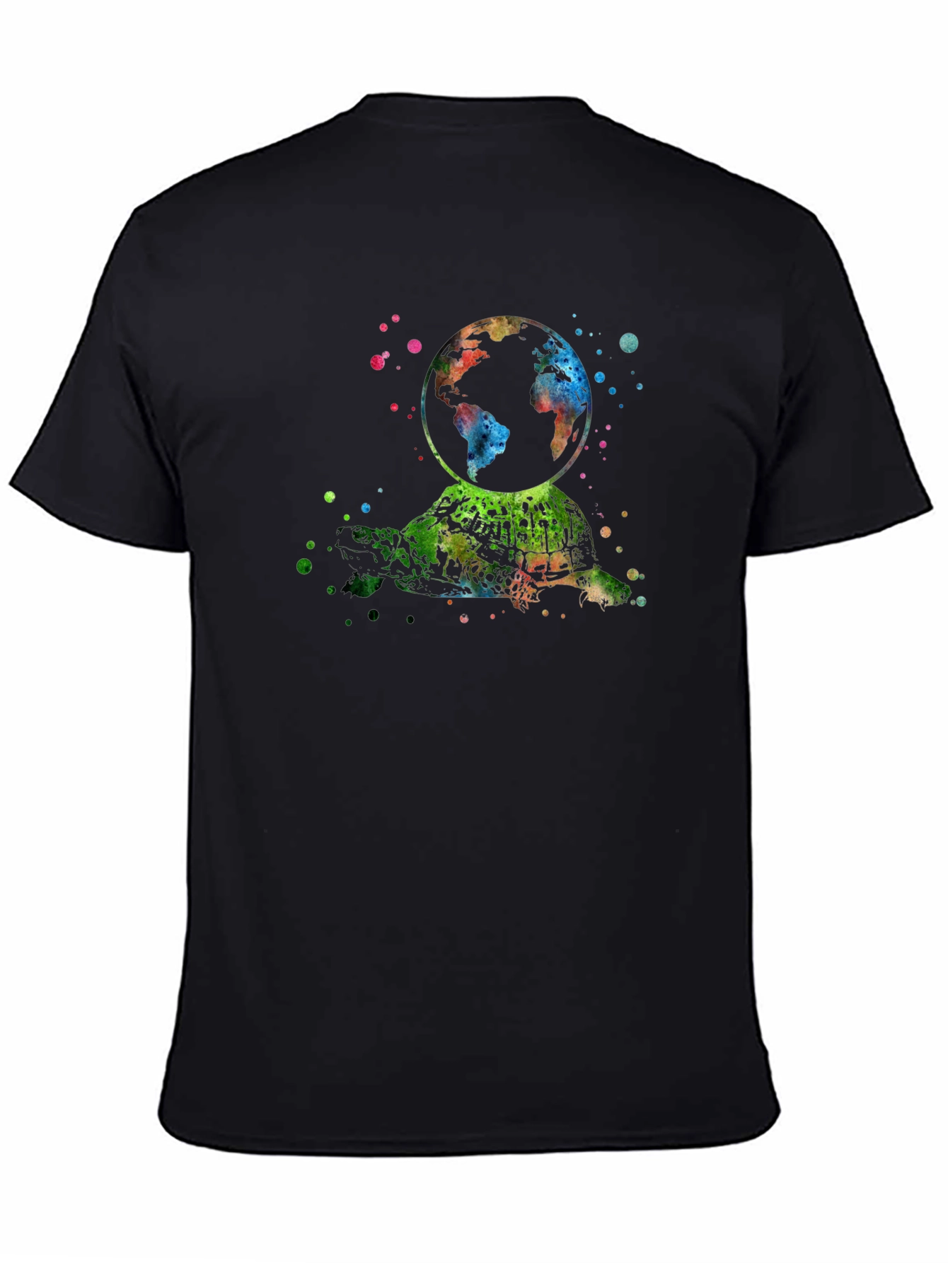 Watercolor Turtle Earth T-Shirt