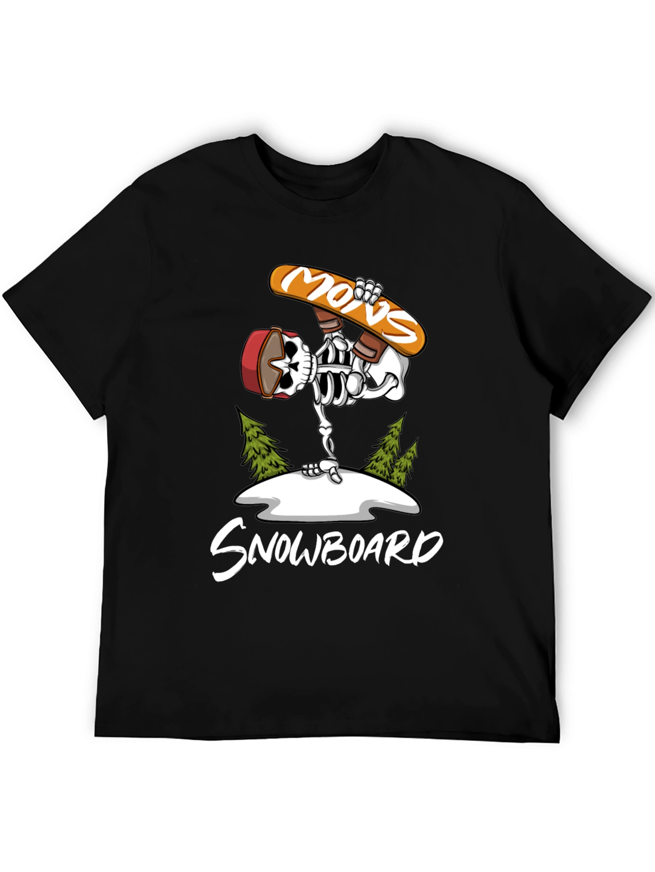 Skeleton Snowboard T-Shirt