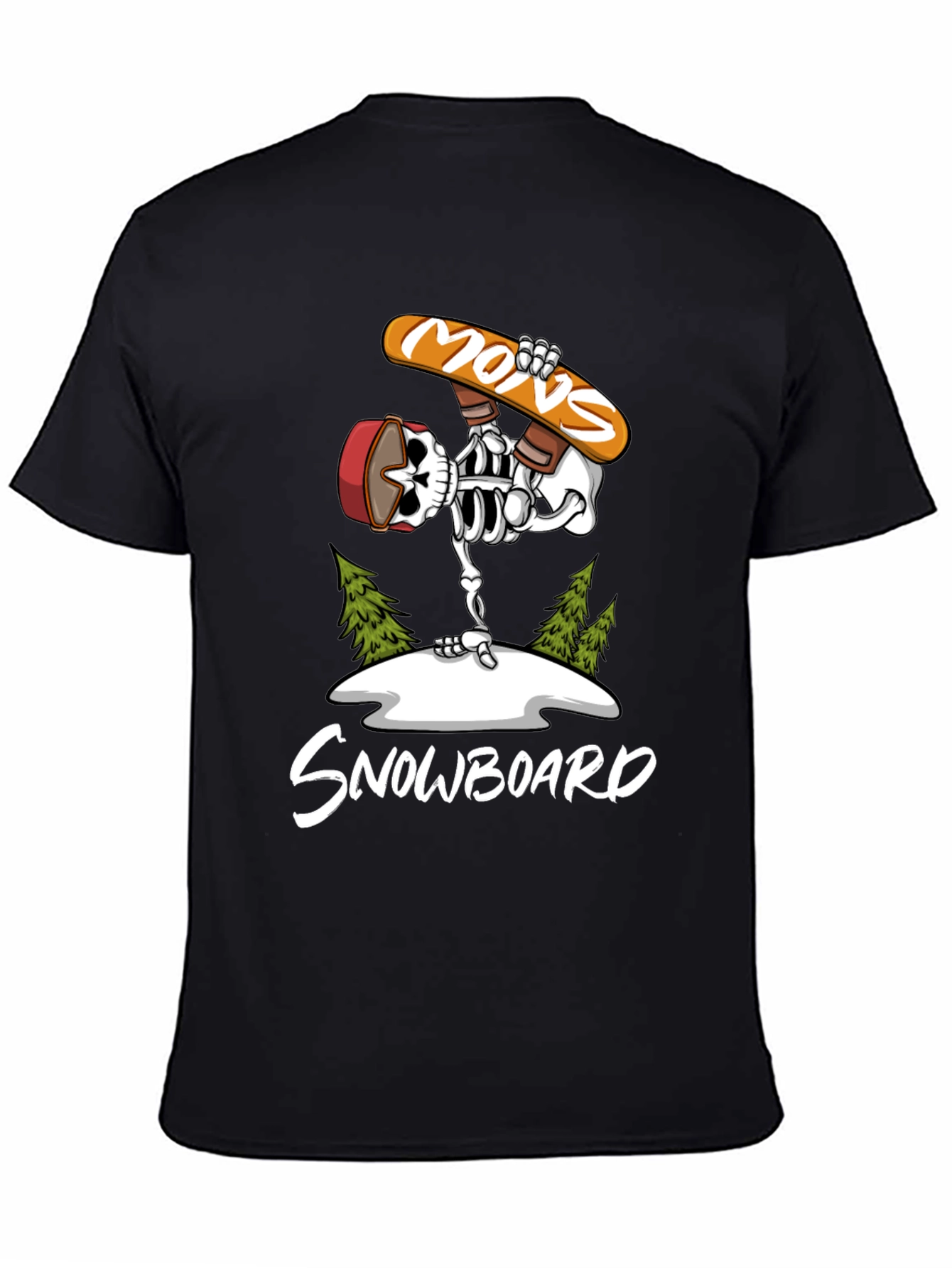 Skeleton Snowboard T-Shirt