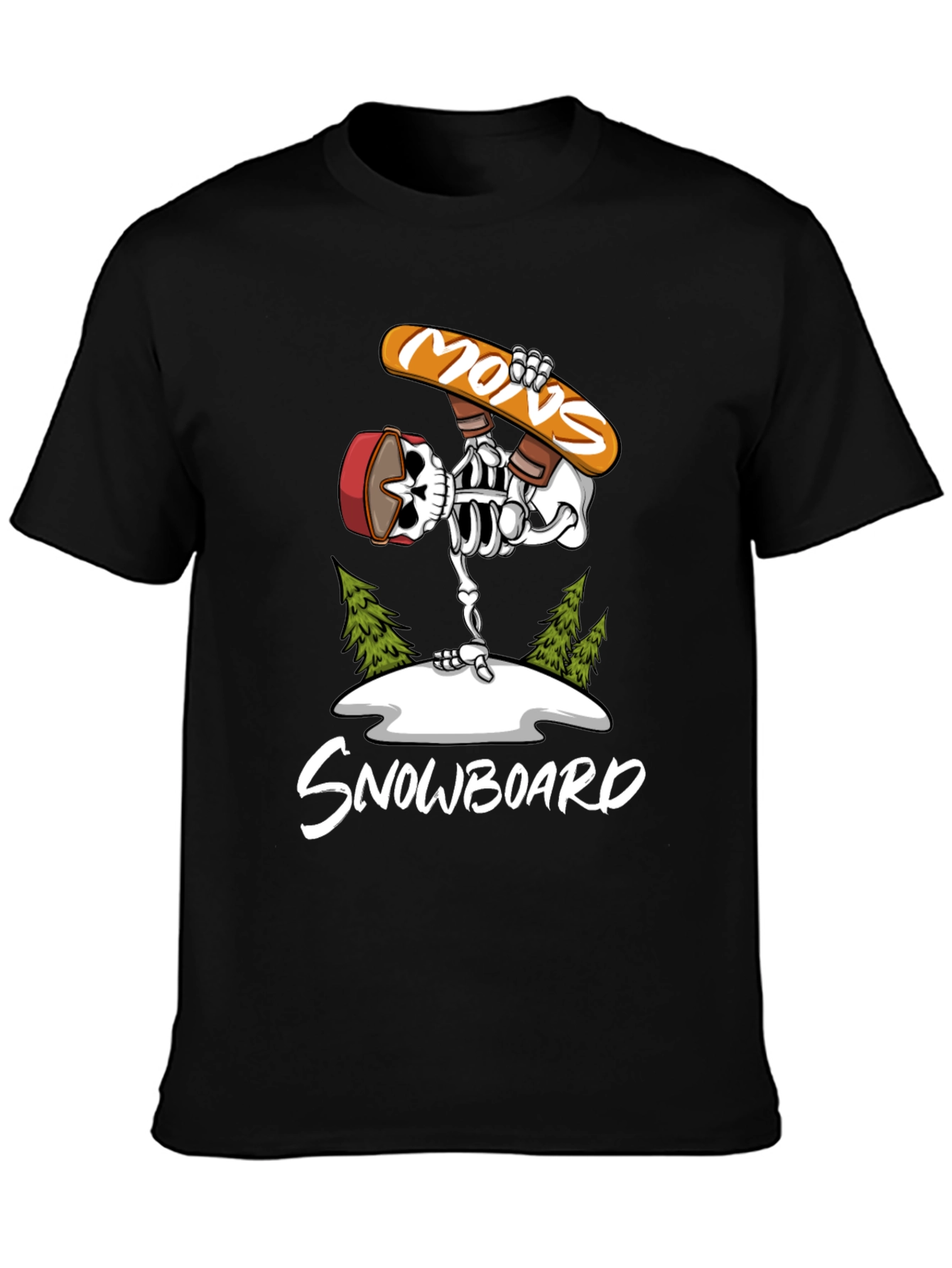 Skeleton Snowboard T-Shirt