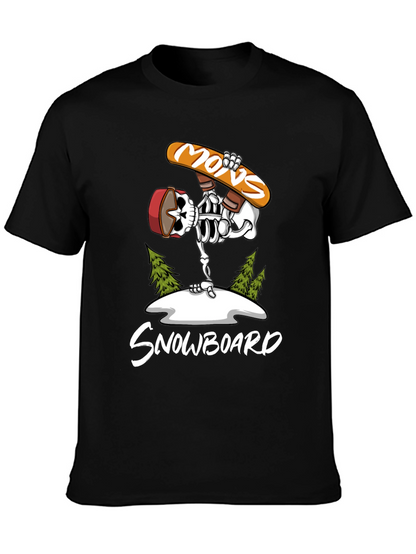 Skeleton Snowboard T-Shirt