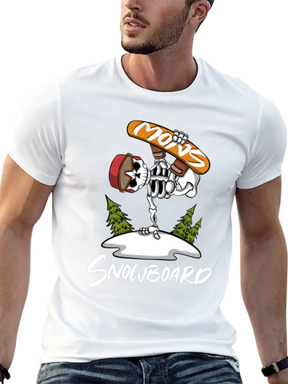 Skeleton Snowboard T-Shirt