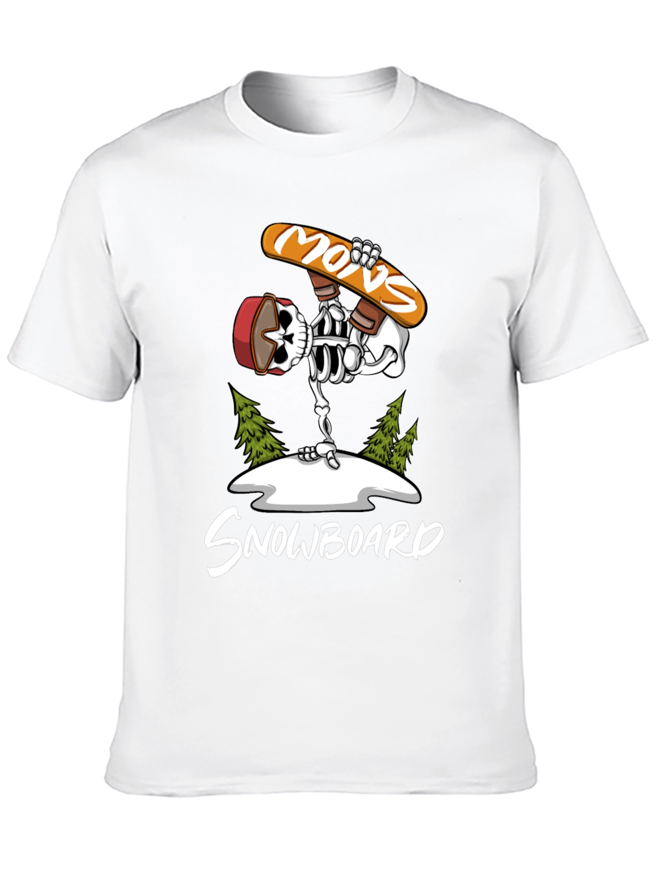Skeleton Snowboard T-Shirt