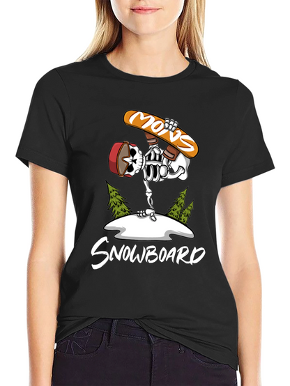 Skeleton Snowboard T-Shirt