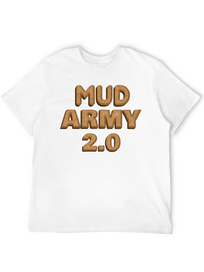Mud Army 2.0 Black Cotton T-Shirt