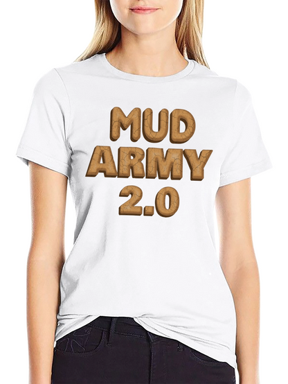 Mud Army 2.0 Black Cotton T-Shirt