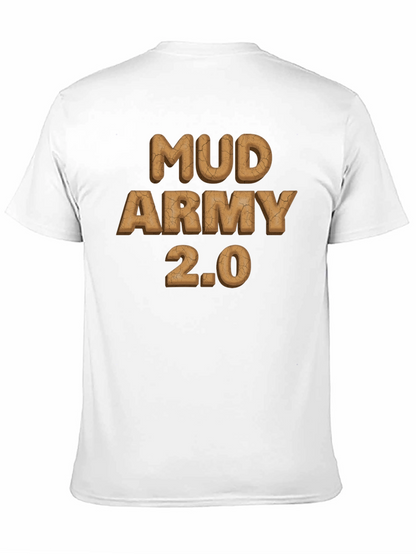 Mud Army 2.0 Black Cotton T-Shirt