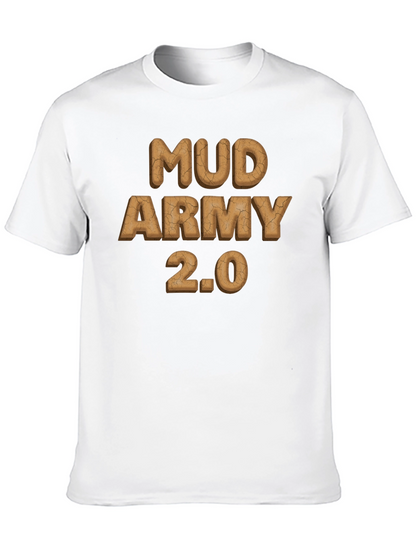 Mud Army 2.0 Black Cotton T-Shirt