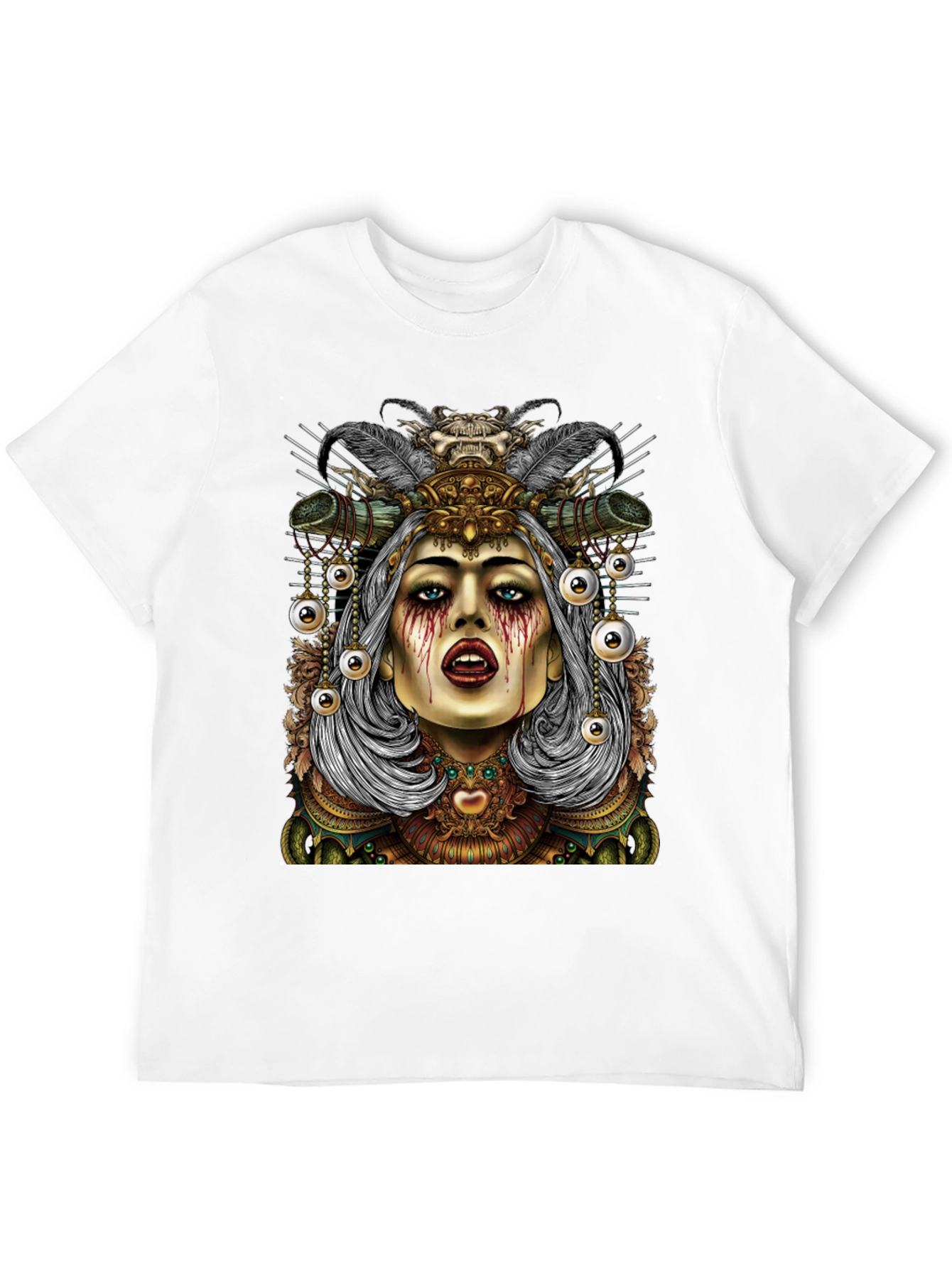 Mystic Witch Graphic Tee - Black Cotton T-Shirt