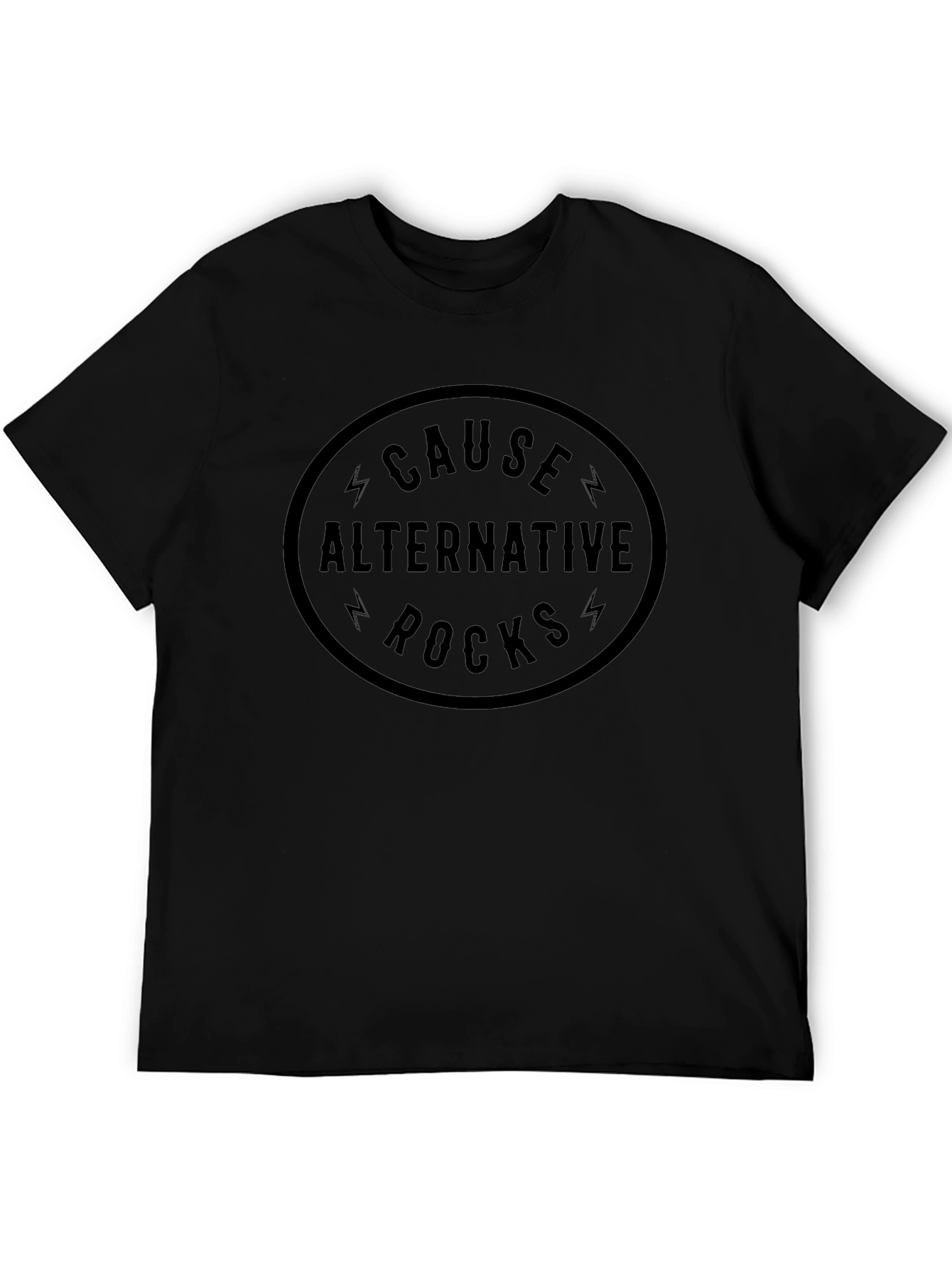 Cause Alternative Rocks Graphic Black Tee