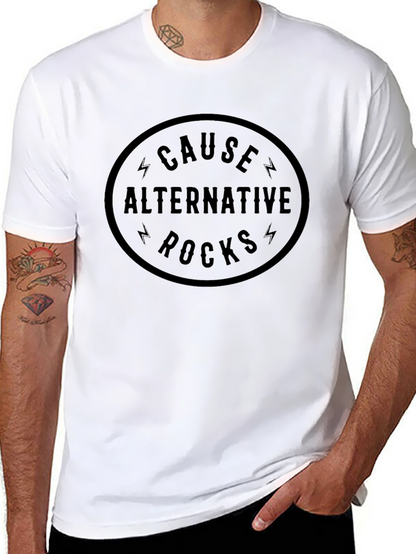 Cause Alternative Rocks Graphic Black Tee