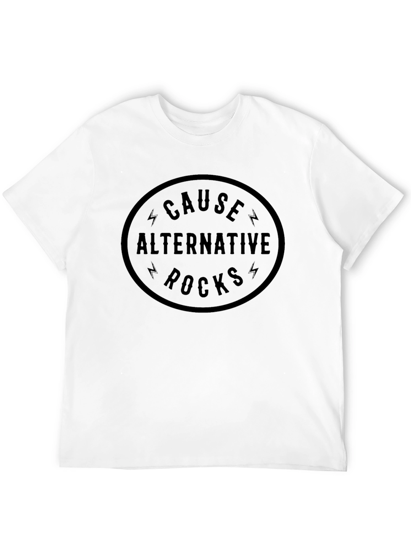 Cause Alternative Rocks Graphic Black Tee