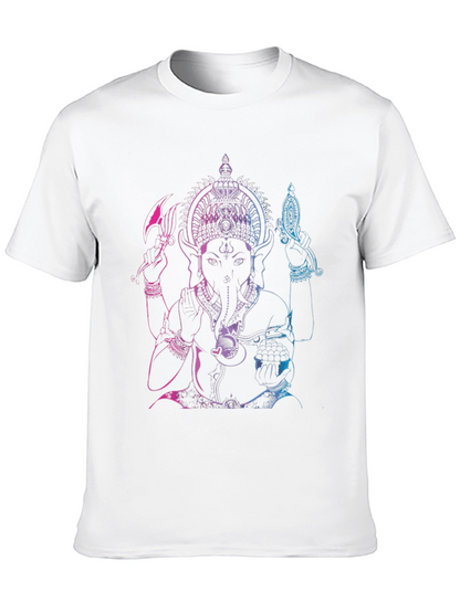 Ganesh Ombre Graphic Tee - Black