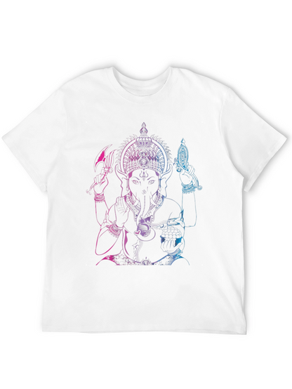 Ganesh Ombre Graphic Tee - Black