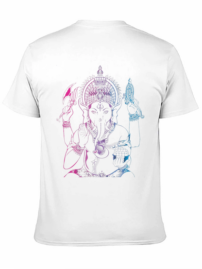 Ganesh Ombre Graphic Tee - Black