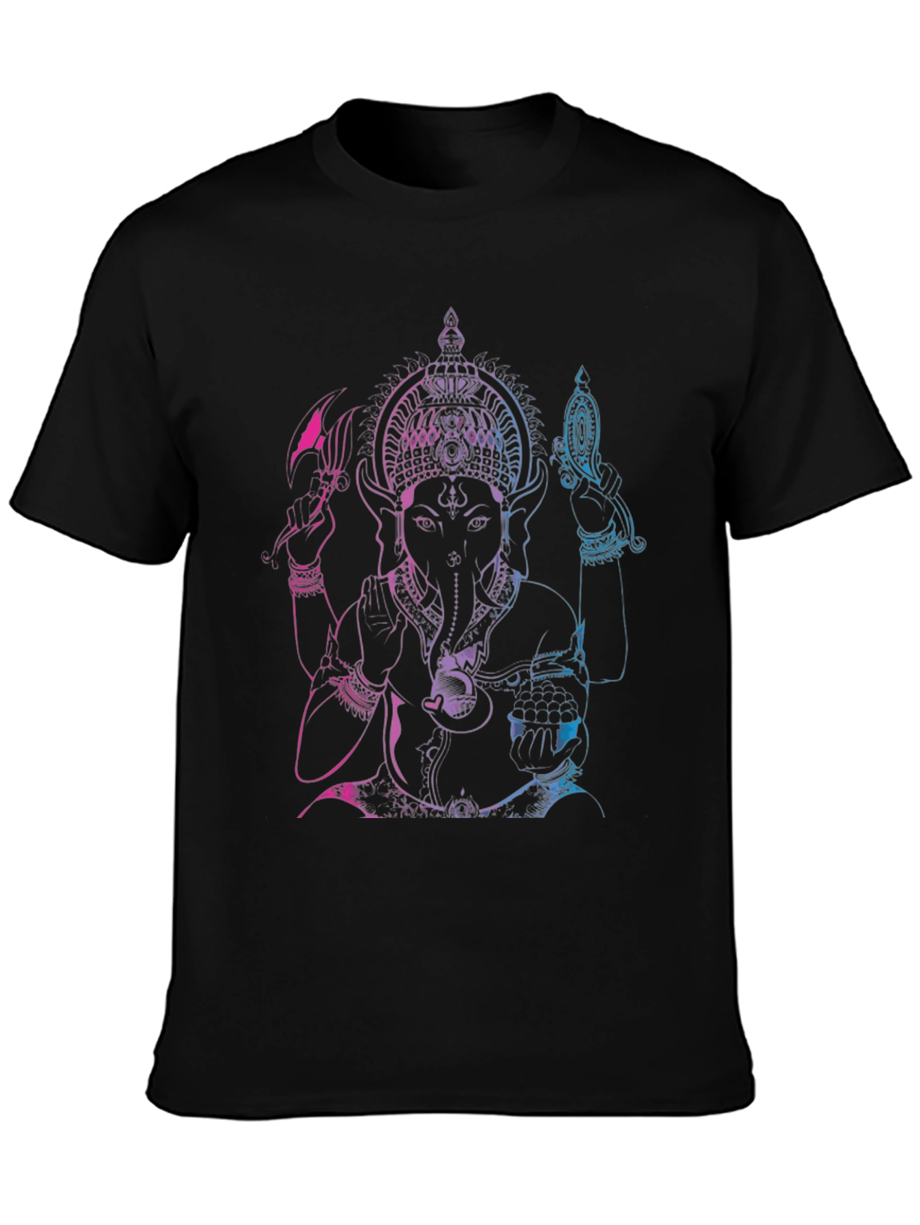 Ganesh Ombre Graphic Tee - Black