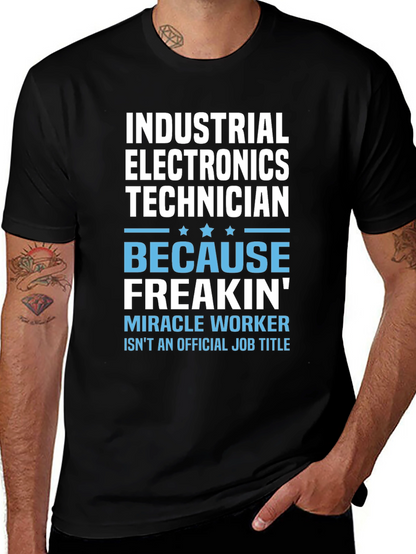 Industrial Electronics Technician T-Shirt Funny Job Title