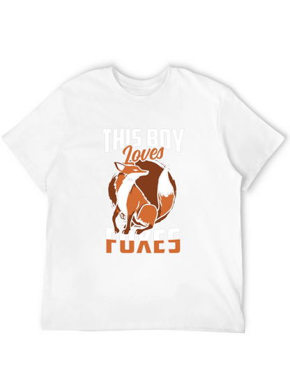 Fox Lover T-Shirt - This Boy Loves Foxes Tee