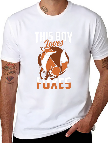 Fox Lover T-Shirt - This Boy Loves Foxes Tee