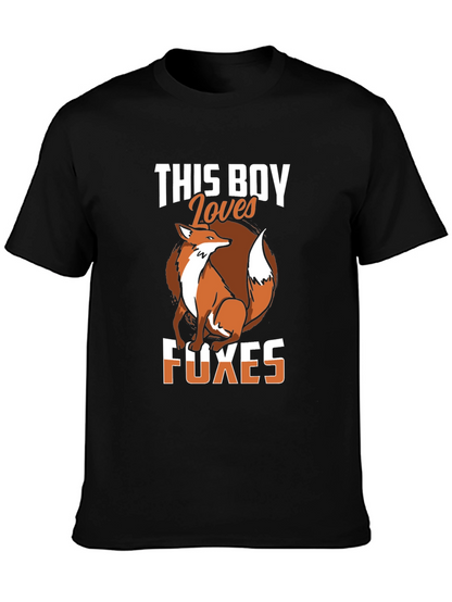Fox Lover T-Shirt - This Boy Loves Foxes Tee