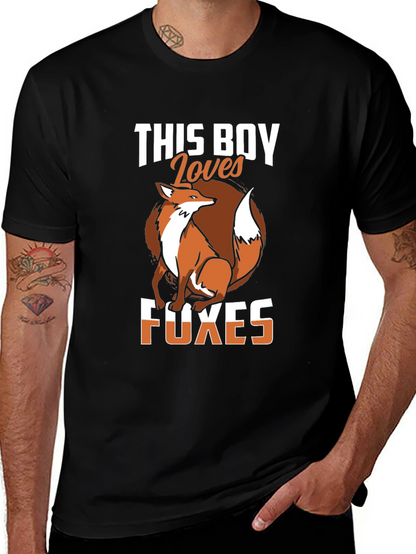 Fox Lover T-Shirt - This Boy Loves Foxes Tee