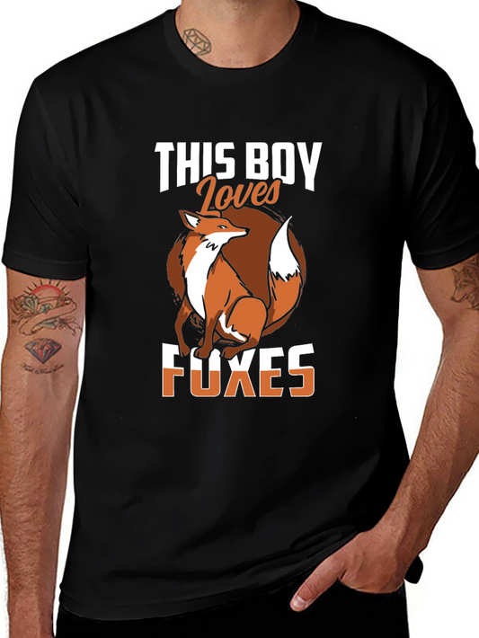 Fox Lover T-Shirt - This Boy Loves Foxes Tee