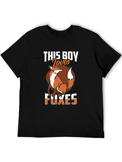 Fox Lover T-Shirt - This Boy Loves Foxes Tee