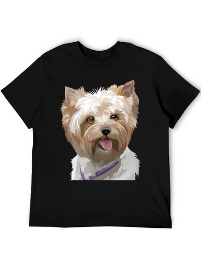Dog Portrait Black T-Shirt
