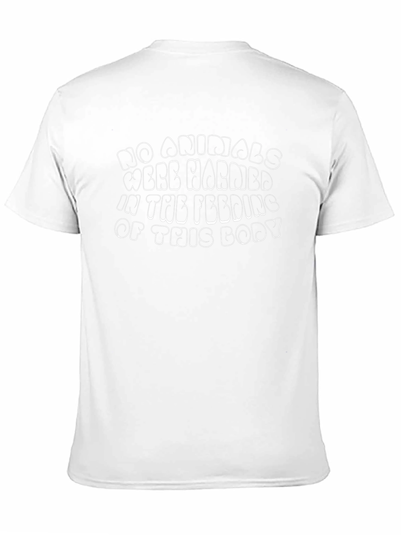 Vegan Statement T-Shirt - No Animals Harmed