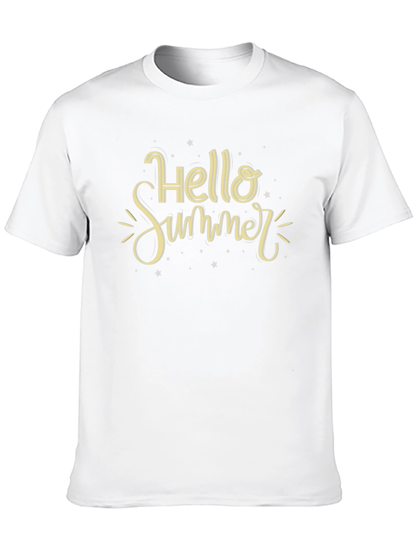 Hello Summer Graphic Tee - Black Cotton