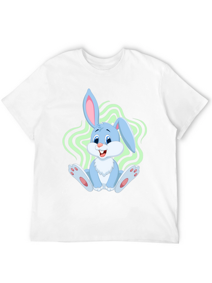 Cute Bunny Graphic Tee - Soft Cotton Comfort