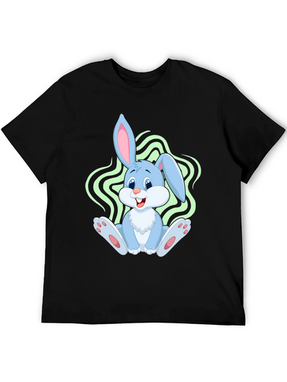 Cute Bunny Graphic Tee - Soft Cotton Comfort