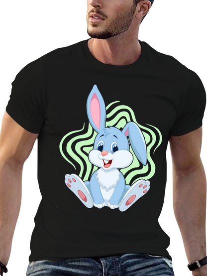 Cute Bunny Graphic Tee - Soft Cotton Comfort