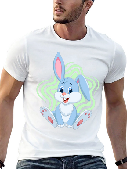 Cute Bunny Graphic Tee - Soft Cotton Comfort