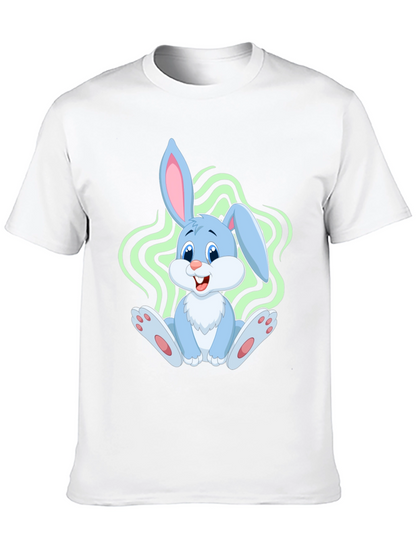 Cute Bunny Graphic Tee - Soft Cotton Comfort